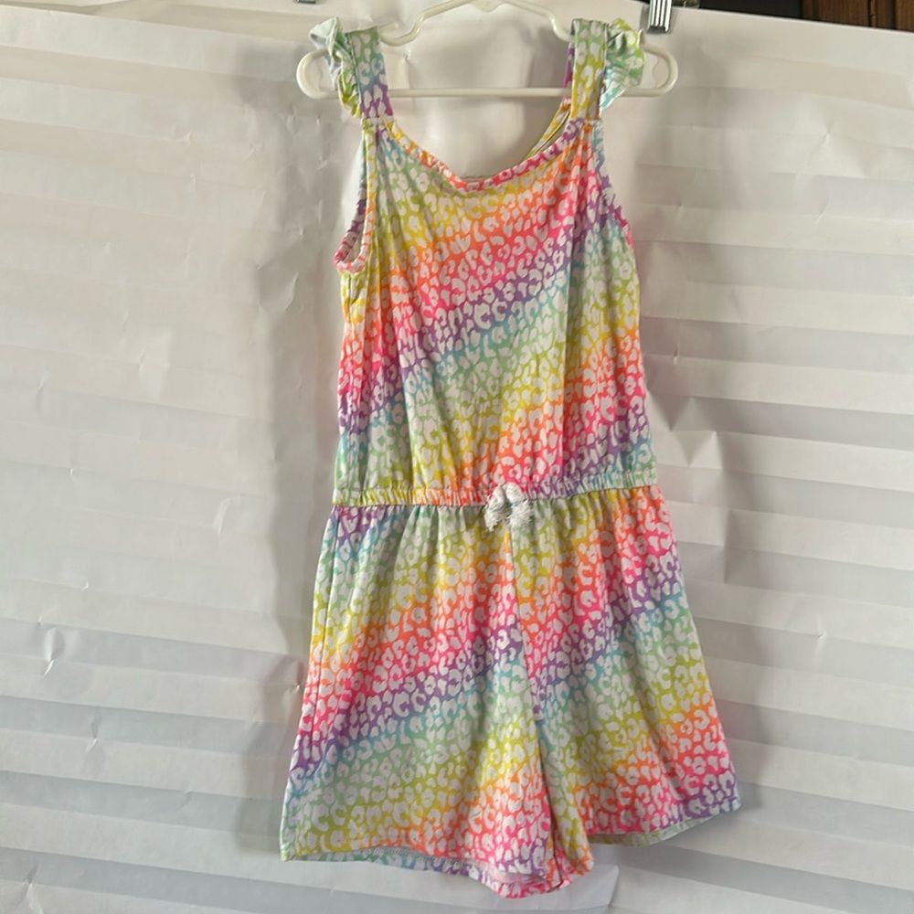 Wonder Nation Multicolor/Rainbow Color Girl's One Piece Romper Size Medium
